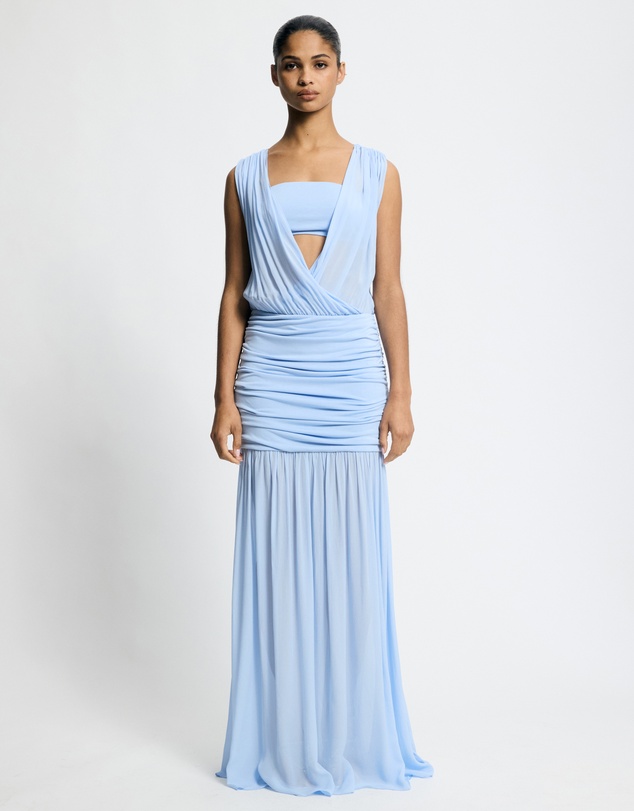 Lover - Zinnia Jersey And Georgette Maxi Dress
