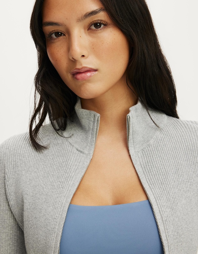 Cotton On Body Active - Contour Knit Zip Through