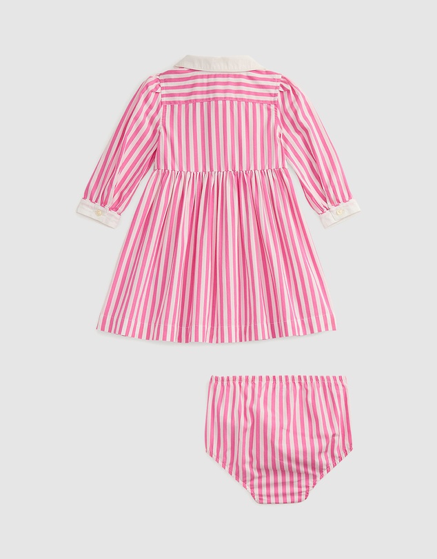 Polo Ralph Lauren - Striped Poplin Shirtdress & Bloomers - Babies
