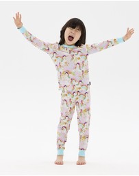 Rock Your Kid - Unicorn Pony Colour Pop Long Sleeve Alice Sleep Set