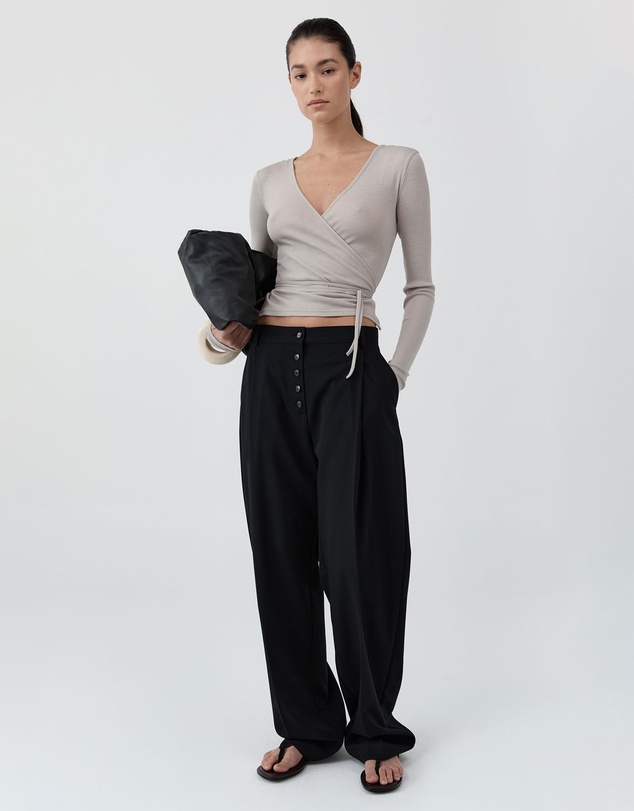 St. Agni - Baby Wool Wrap Top