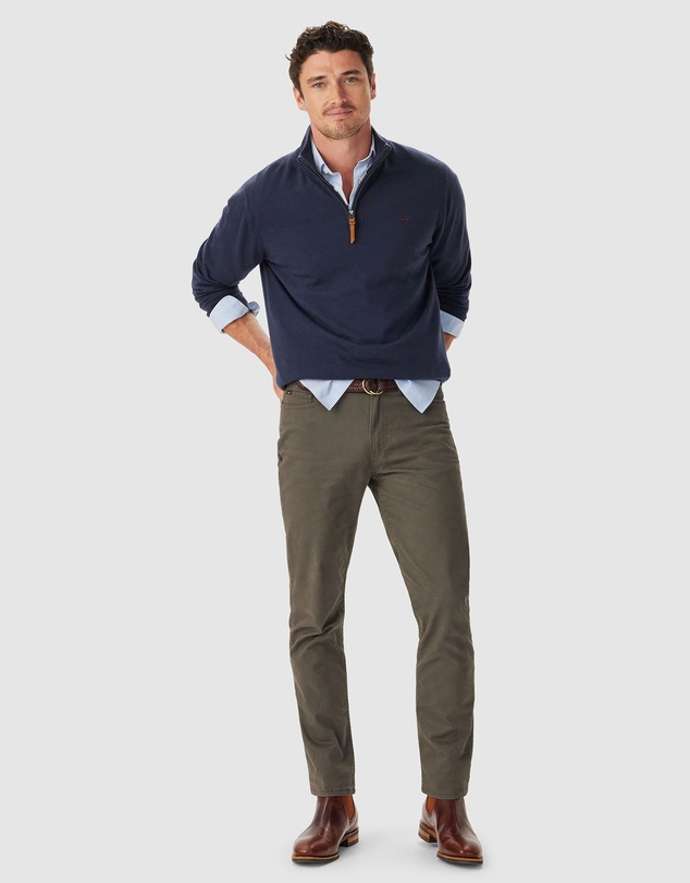 R.M.Williams - Ernest 1/4 Zip Merino Knit