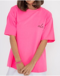 ALEXANDRA - Sole T-Shirt Fluro Pink