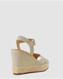 Dune London - Kind - Gold Fabric