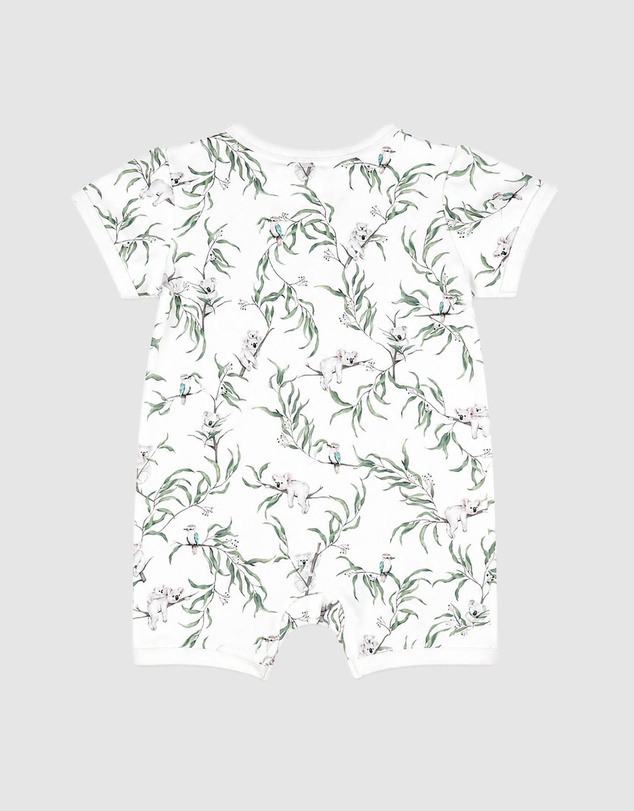 Bebe by Minihaha - Taylor Organic SS Zip Romper - Babies