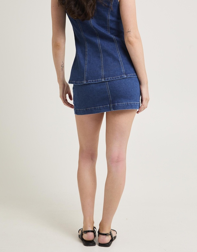 Subtitled - Harper Denim Mini Skirt