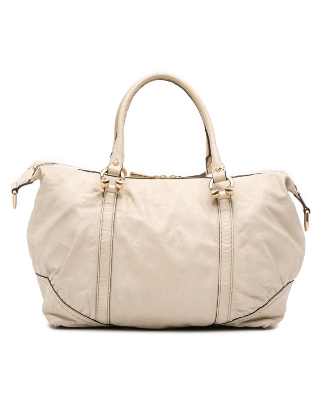 Pre-Loved by Azura Reborn - Pre-Loved Leather Horsebit Nail Boston Bag