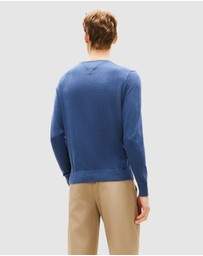 Tommy Hilfiger - Flag Embroidery Crew Neck Jumper