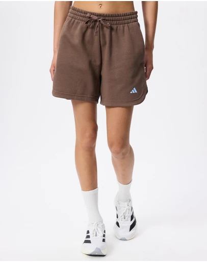 adidas Sportswear - 3 Stripes Studio Fleece Loose Shorts