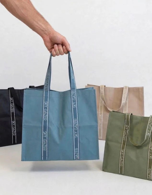 Sky Gazer - Multi-Use Reusable Bags (Pack of 4)- Black Olive