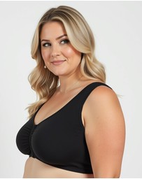 Ava & Audrey  - Ava & Audrey Priscilla Cotton Wire-Free Front Opening Bra