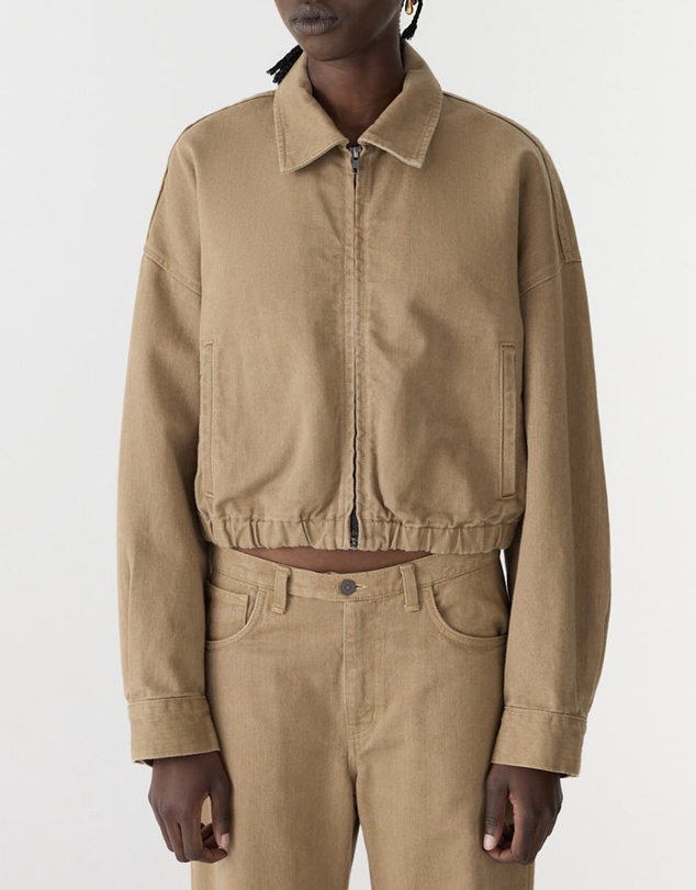 Bassike - Cropped Denim Jacket