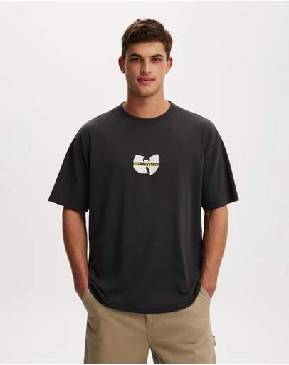 Cotton On - Box Fit Premium Music T-Shirt