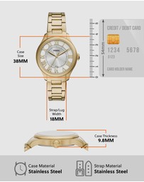 Fossil - Gilmore Gold Tone Analogue Watch