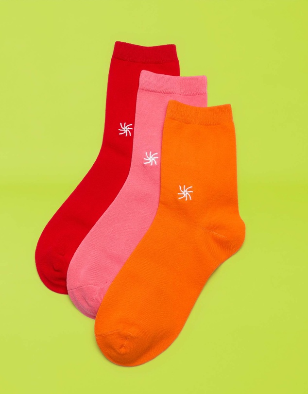 Clarks - 3-Pack Cloudsteppers Crew Socks