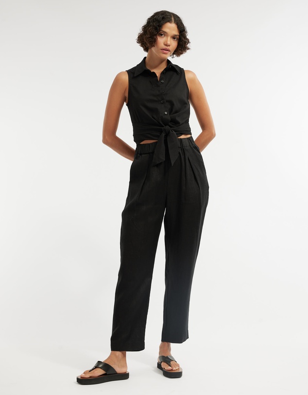 Amelius - Naomi Wrap Crop Shirt
