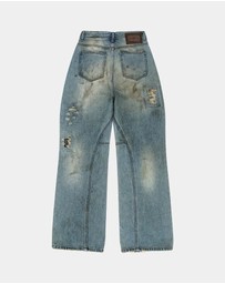 Andersson Bell - Destroyed Wide-Leg Jeans - Unisex