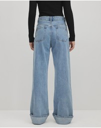 AERE - Suki High Rise Hem Detail Jeans