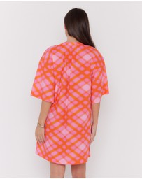 ALEXANDRA - Aura Dress Pink Blur Print