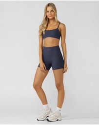 Lorna Jane - 12cm Downtime Waffle Bike Shorts