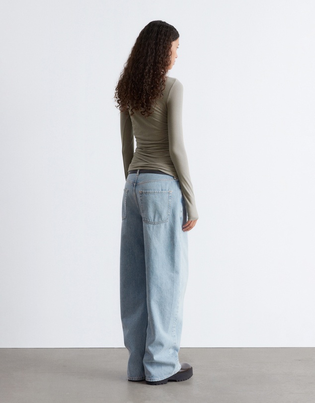 & Other Stories - Ruched Boatneck Top