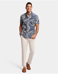 Brooksfield - Abstract Print Casual Shirt