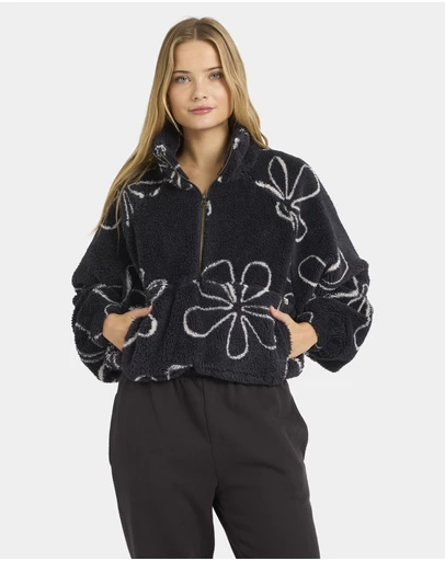 Billabong - Womens Good Life Half Zip Fleece Jumper