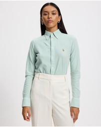 Polo Ralph Lauren - Striped Knit Oxford Cotton Shirt - ICONIC EXCLUSIVE