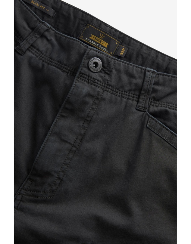 NEXT - Zip Detail Stretch Cargo Trousers-Slim