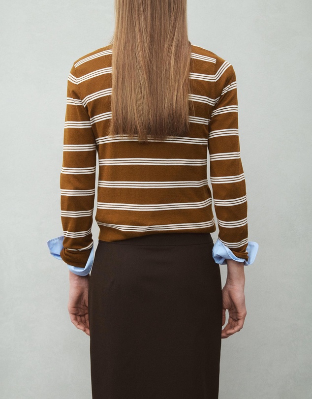 M.N.G - Cardigan With Shirt Collar