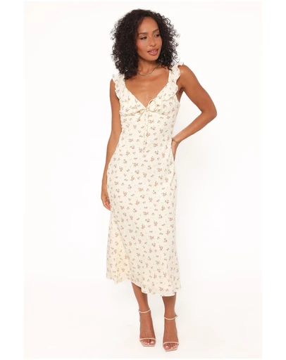 Petal & Pup - Sansa Midi Dress - Yellow Floral