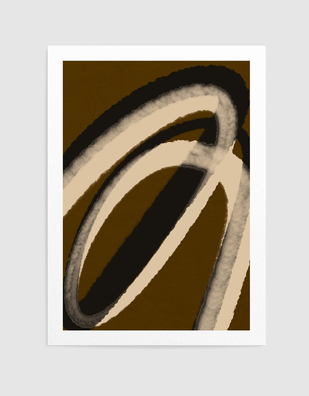 Olive et Oriel - Espressostrokes No 5 by Treechild Art Print