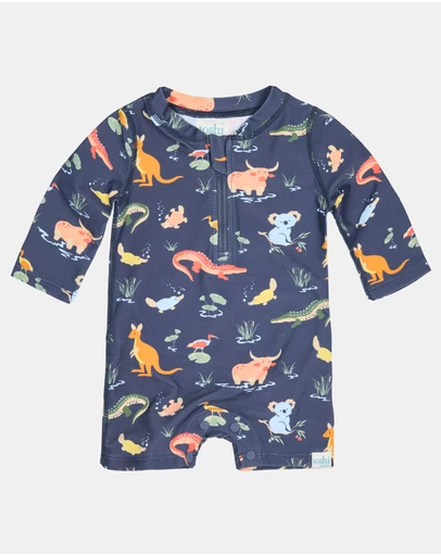 Toshi - Swim Onesie L/S Splash