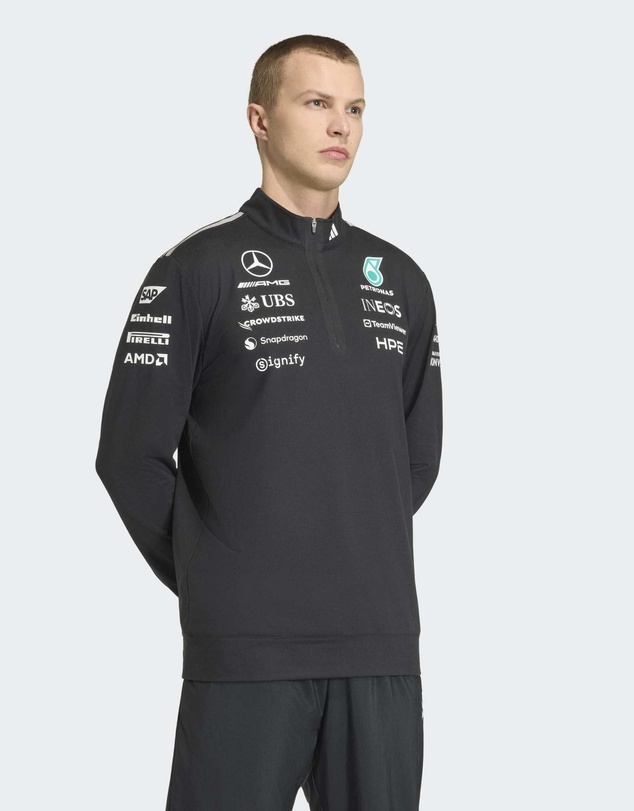 adidas Performance - MERCEDES - AMG PETRONAS FORMULA 1 TEAM ENGINEERS QUARTER ZIP Sweatshirt Mens