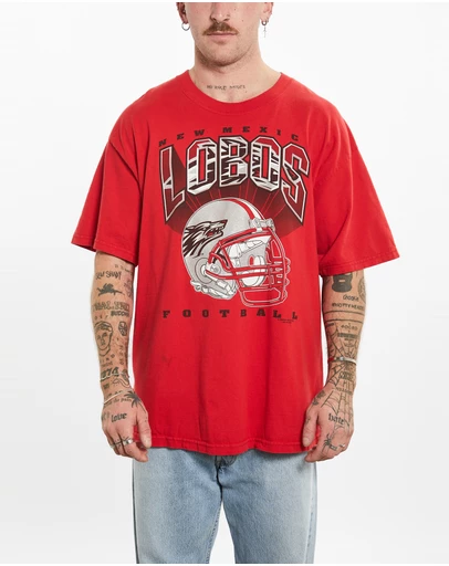 Vintage by The Real Deal - Pre Loved - Vintage New Mexico Lobos Football Tee