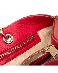 Pre-Loved by Azura Reborn - Pre-Loved Medium Bicolor Calfskin Bamboo Shopper Satchel