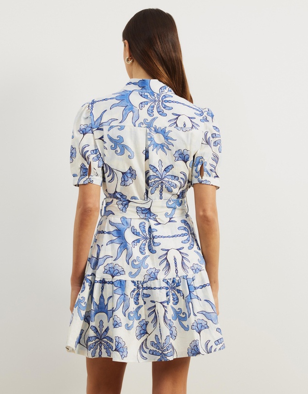 Atmos&Here - Bailey Button Front Mini Dress