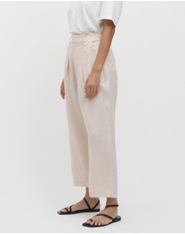 FRIEND of AUDREY - Émilion 7/8 Linen Trouser