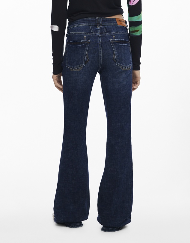 Desigual - Washed flared jeans