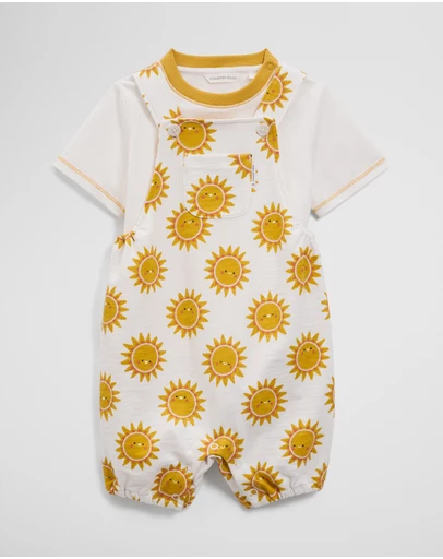 Country Road - Organically Grown Cotton Embroidered Jersey Overall