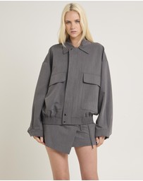 Alice In The Eve - Jen Oversized Patch Pocket Jacket