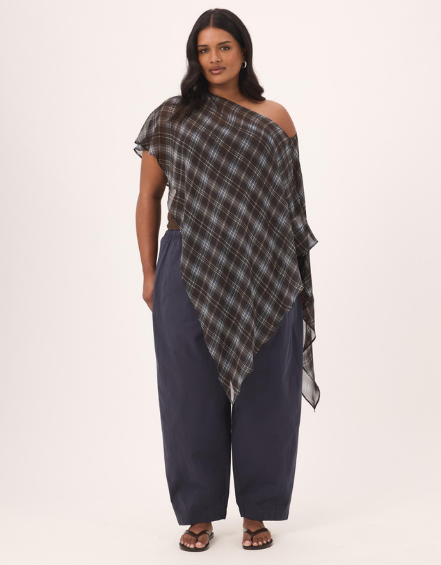Atmos&Here Curvy - Sienna Cotton Barrel Leg Pants