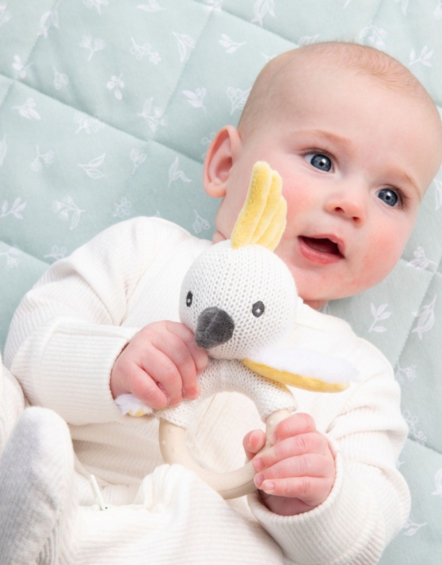 Living Textiles - Reversible Quilted Cot Comforter - Australiana