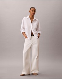 Calvin Klein Jeans - Cotton Poplin Jacquard Relaxed Shirt