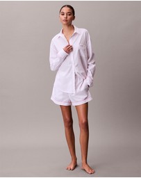 Calvin Klein - Cotton Poplin V Day Poplin Shorts