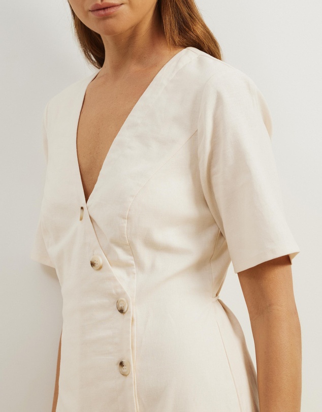 Atmos&Here - Alice Asymmetric Wrap Mini Dress