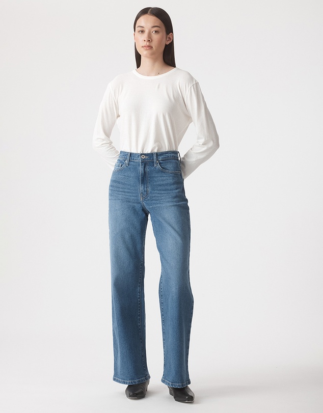 Outland Denim - Ellie High Wide Jeans