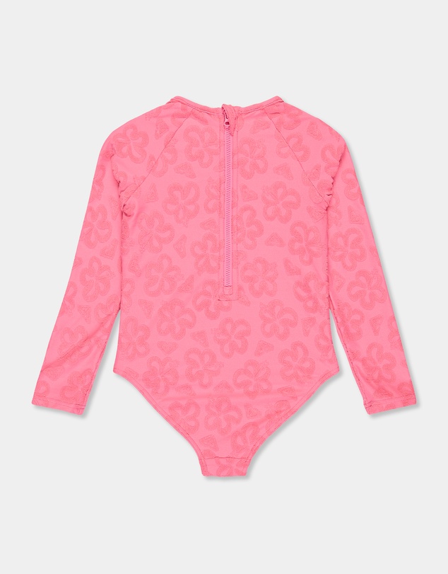 Roxy - Girls 8 to 16 Flip Flower Long Sleeve Rash Vest