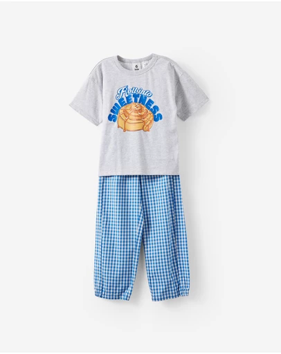 Cotton On Kids - Sleep Tee & Poplin Pant Pj Set