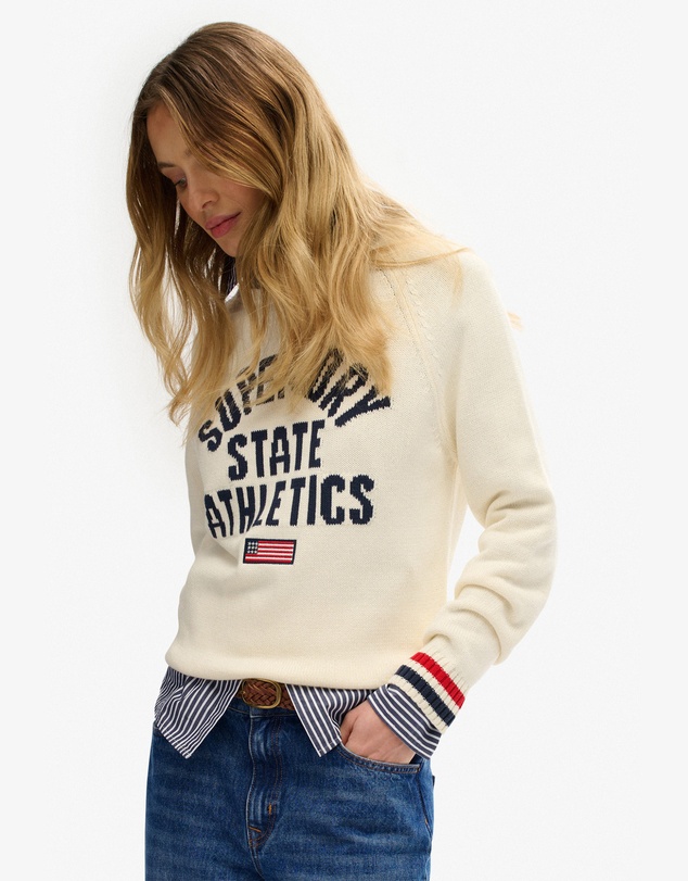 Superdry - Slouchy Intarsia Graphic Knit